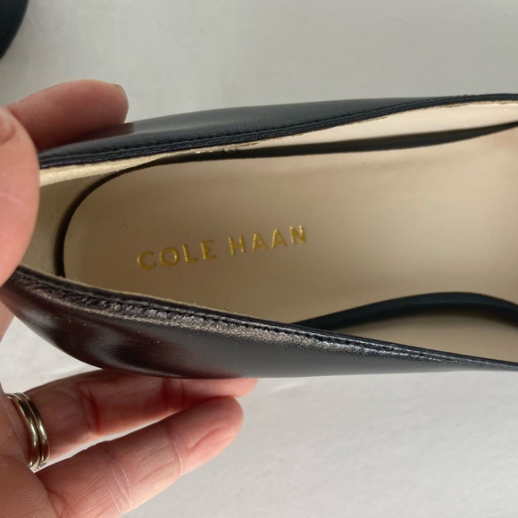 Cole Haan Grand Pumps Women's Heels Size 7.5 Black Career Preppy Block Heels - Picture 7 of 8